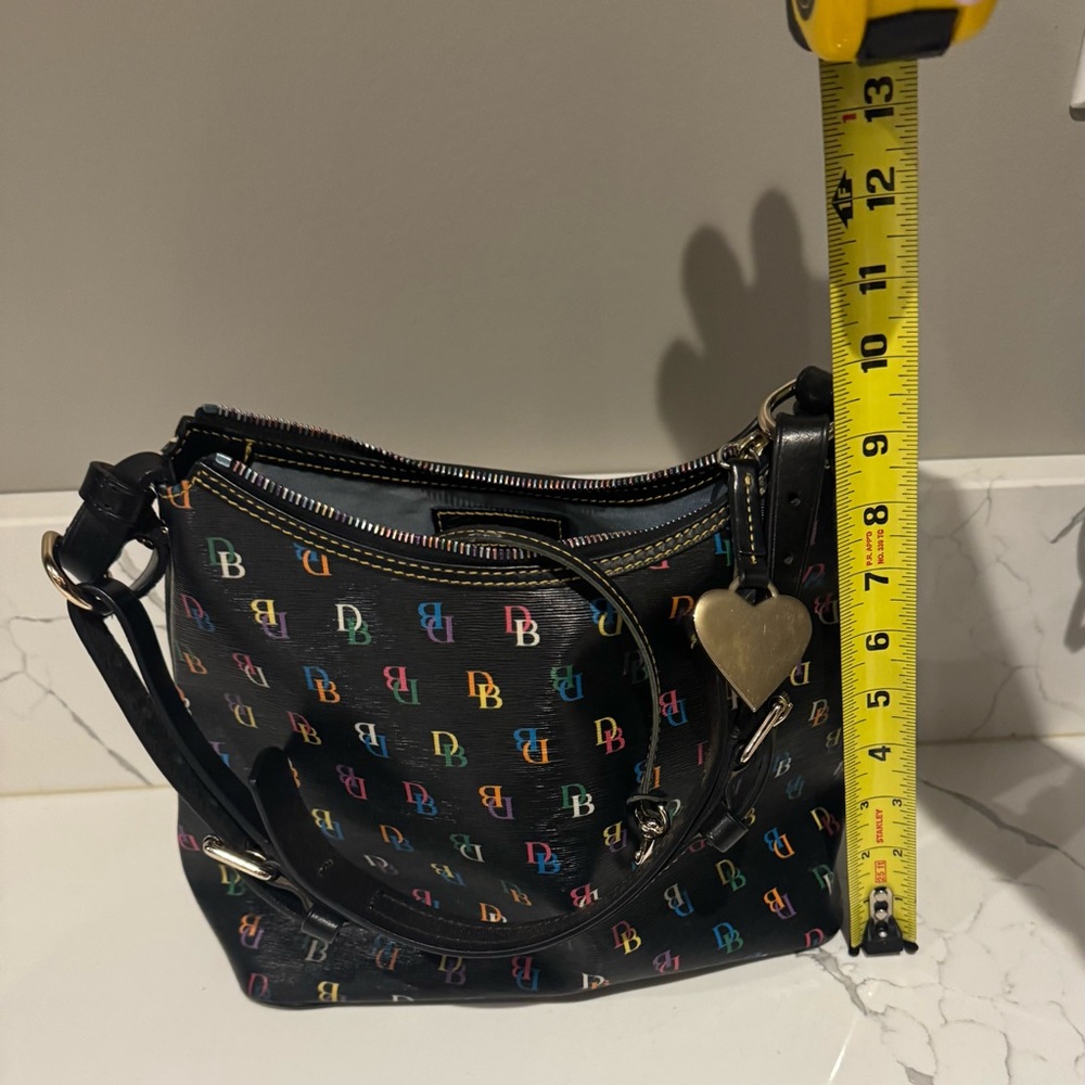Dooney & Bourke Black Bag with Multicolor Logo - Picture 7 of 7